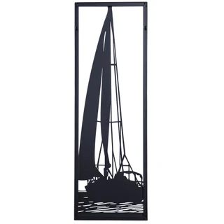 Thumbnail 2: StyleCraft Stylecraft 36x12 Metal Sailboat Wall Decor 