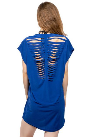 Thumbnail 2: Jordan Taylor Jordan Taylor Womens Back Slash Swim Cover Up 