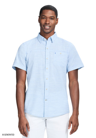 Thumbnail 1: IZOD IZOD Men's Short Sleeve Button Down Shirt 