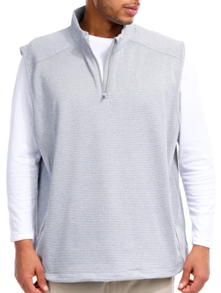 Thumbnail 1: GREG NORMAN Greg Norman Men's Sleeveless Match Play 1/4 Zip Vest Jacket 