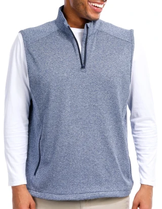 Thumbnail 1: GREG NORMAN Greg Norman Men's Sleeveless Match Play 1/4 Zip Vest Jacket 