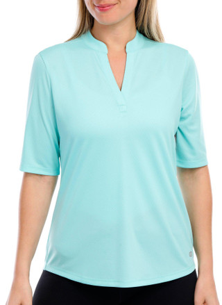 Thumbnail 5: REEL LEGENDS Reel Legends Womens Freeline Mandarin Elbow Sleeve Top 