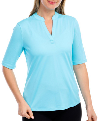 Thumbnail 25: REEL LEGENDS Reel Legends Womens Freeline Mandarin Elbow Sleeve Top 