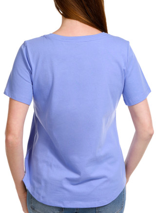 Thumbnail 4: Coral Bay Coral Bay Petite Embroidered Short Sleeve Top 