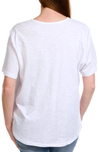 Thumbnail 4: Coral Bay Coral Bay Petite Embroidered Short Sleeve Top 