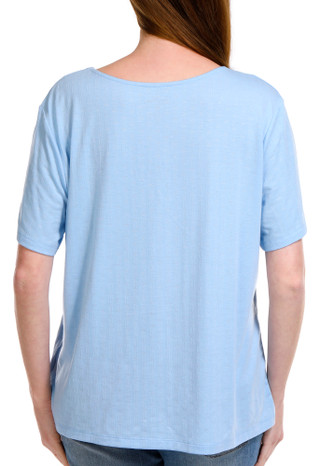 Thumbnail 4: Coral Bay Coral Bay Petite Keyhole Ring Short Sleeve Top 