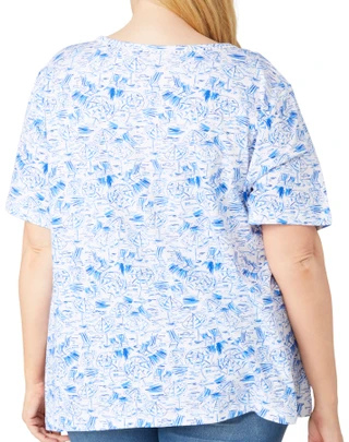 Thumbnail 2: Coral Bay Coral Bay Plus Beach Umbrella Short Sleeve Top 
