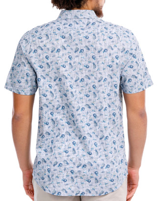Thumbnail 2: FLAG AND ANTHEM Men's Short Sleeve Coconut Print Shirt 