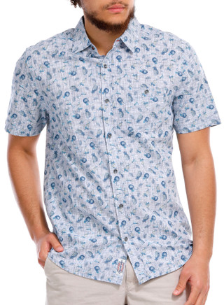 Thumbnail 3: FLAG AND ANTHEM Men's Short Sleeve Coconut Print Shirt 