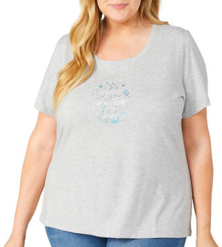 Thumbnail 1: Coral Bay Coral Bay Plus Embellished Short Sleeve Top 