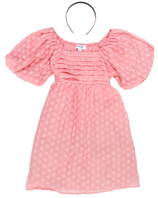 Thumbnail 1: Speechless Speechless Big Girls Puff Sleeve Dress With Headband 