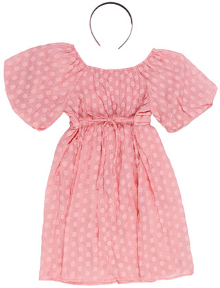 Thumbnail 4: Speechless Speechless Big Girls Puff Sleeve Dress With Headband 