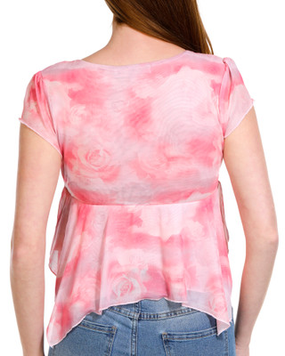 Thumbnail 4: Madden Girl Madden Girl Juniors Rose Print Hanky Top 