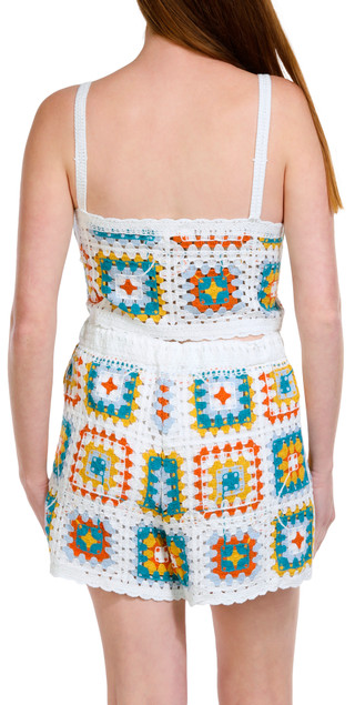 Thumbnail 2: REBELLION Rebellion Juniors 2 Pc Crochet Crop Top Set 