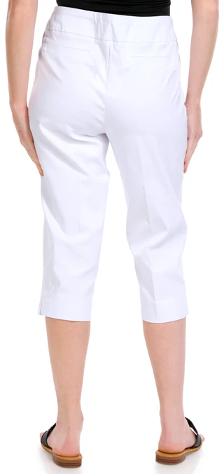 Thumbnail 4: ZAC AND RACHEL Zac & Rachel Petite Mid Rise Wide Crop Pull On Pants 