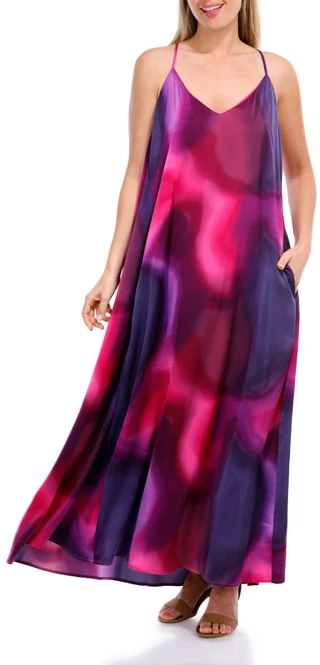 Thumbnail 6: Nicole Miller Nicole Miller Womens Sleeveless Palma Satin Maxi Dress 