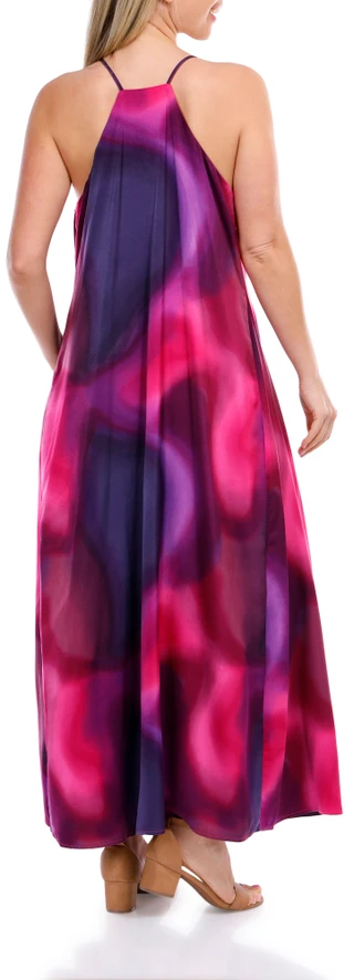 Thumbnail 4: Nicole Miller Nicole Miller Womens Sleeveless Palma Satin Maxi Dress 
