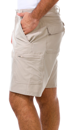 Thumbnail 4: REEL LEGENDS Men's Woven Sanibel Cargo Shorts 