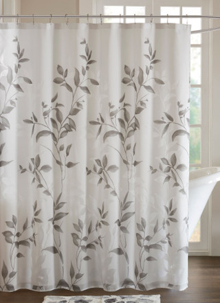 Thumbnail 1: Madison Park Madison Park Cecily Shower Curtain 