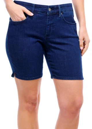 Thumbnail 2: NYDJ NYDJ Petite 10 in. Ella Sideseam Slit Denim Shorts 