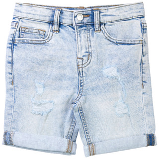 Thumbnail 1: Vigoss Vigoss Little Girls High Rise Denim Dad Shorts 