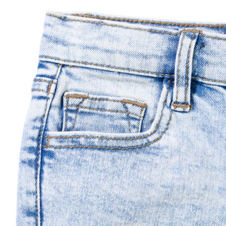 Thumbnail 2: Vigoss Vigoss Little Girls High Rise Denim Dad Shorts 