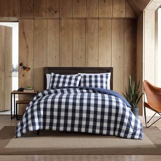 Thumbnail 1: Eddie Bauer Eddie Bauer Lakehouse Plaid Duvet Cover Set 