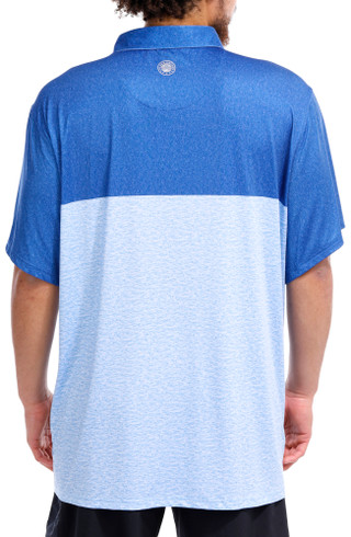 Thumbnail 4: FLAG AND ANTHEM Men's Short Sleeve Color Block Performance Polo 