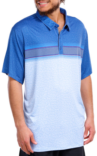 Thumbnail 6: FLAG AND ANTHEM Men's Short Sleeve Color Block Performance Polo 
