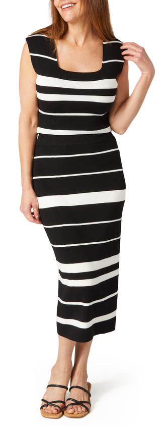 Thumbnail 1: RACHEL ROY Rachel Roy Womens Sleeveless Striped Knit Top 
