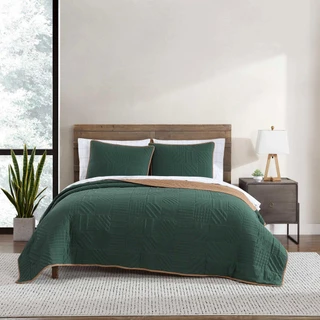 Thumbnail 1: Eddie Bauer Eddie Bauer Solid Washed Microfiber Quilt & Sham Set 