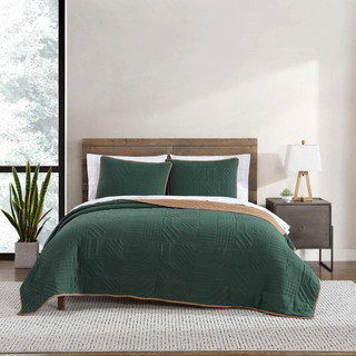 Thumbnail 1: Eddie Bauer Eddie Bauer Solid Washed Microfiber Quilt & Sham Set 