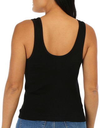 Thumbnail 4: BUNULU Bunulu Womens Solid Ribbed Scoop Tank Top 