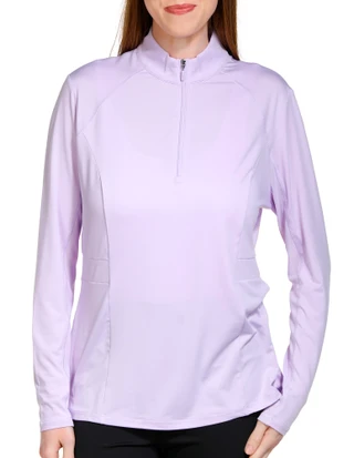 Thumbnail 1: PGA TOUR PGA Tour Womens Active 1/4 Zip Long Sleeve Top 
