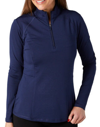 Thumbnail 1: PGA TOUR PGA Tour Womens Active 1/4 Zip Long Sleeve Top 