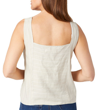 Thumbnail 2: FLAG AND ANTHEM Flag and Anthem Womens Sleeveless Buttoned Crop Top 
