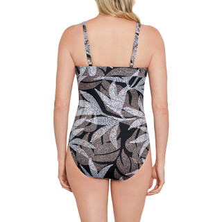 Thumbnail 4: Paradise Bay Paradise Bay Womens Dot Leaf One Piece Swimsuit 