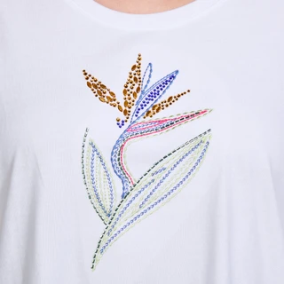 Thumbnail 3: Coral Bay Coral Bay Womens Short Sleeve Bird Of Paradise Top 