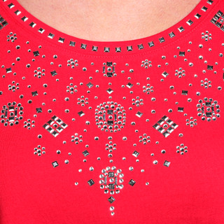 Thumbnail 3: Coral Bay Coral Bay Womens Luminous Bling Necklace Top 