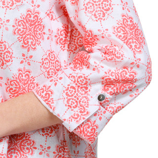 Thumbnail 6: NUCO Nuco Womens Printed Button Front 3/4 Sleeve Top 