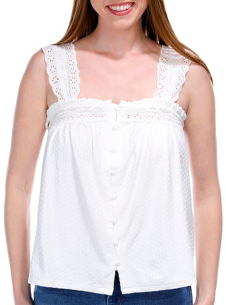 Thumbnail 2: FLAG AND ANTHEM Flag and Anthem Womens Sleeveless Amalga Dotted Knit Tank 