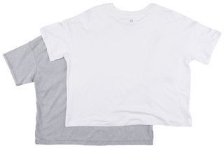Thumbnail 4: 90 DEGREE BY REFLEX 90 Degrees Womens 2 Pk Super Soft Boxy Cropped Tees 