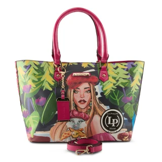 Thumbnail 2: LA PHILIPE La Philipe Blooming Garden Large Tote Handbag 