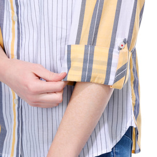 Thumbnail 4: Nautica Nautica Womens Bay Stripe Roll Tab Top 