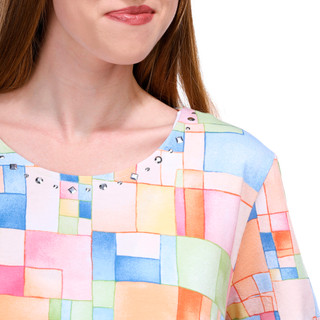 Thumbnail 4: Alfred Dunner Alfred Dunner Womens Short Sleeve Print Top 