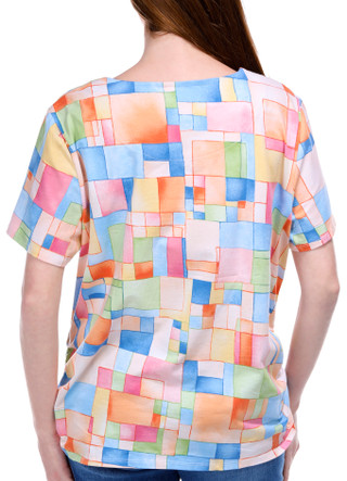 Thumbnail 3: Alfred Dunner Alfred Dunner Womens Short Sleeve Print Top 