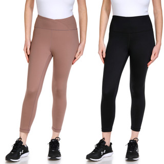 Thumbnail 1: 90 DEGREE BY REFLEX 90 Degree By Reflex Womens 2 Pk Solid Basic Capri Leggings 