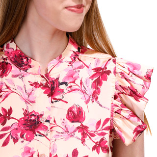 Thumbnail 4: RACHEL ROY Rachel Roy Womens Floral Button Down Top 
