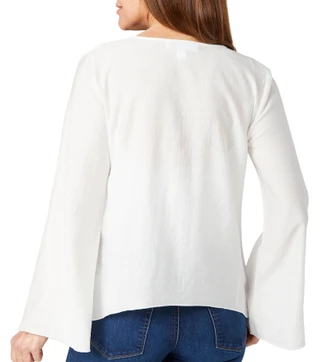 Thumbnail 4: BUNULU Bunulu Womens Long Sleeve Tie Front Cardigan 
