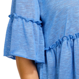 Thumbnail 3: DISCREET Discreet Juniors Ruffle Peplum Top 